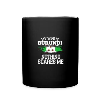 Burundi Ehefrau - Tasse einfarbig - Schwarz - Vorne