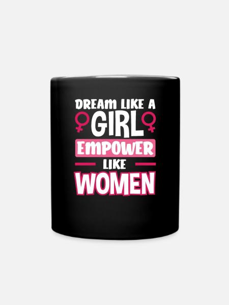 Feminismus Feministin - Tasse einfarbig - Schwarz