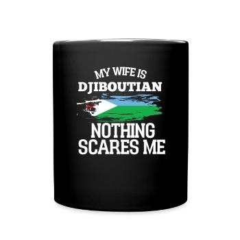 Dschibuti Ehefrau - Tasse einfarbig - Schwarz - Vorne