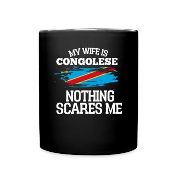 Congo Épouse - Mug uni - noir - Devant