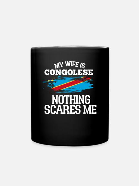 Kongo Ehefrau - Tasse einfarbig - Schwarz