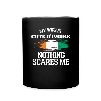 Épouse Côte d’Ivoire - Mug uni - noir - Devant
