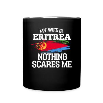 Eritrea Ehefrau - Tasse einfarbig - Schwarz - Vorne