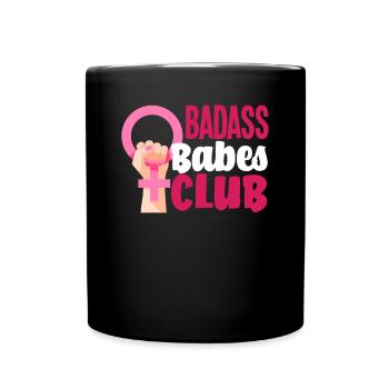 Feminismus Feministin - Tasse einfarbig - Schwarz - Vorne