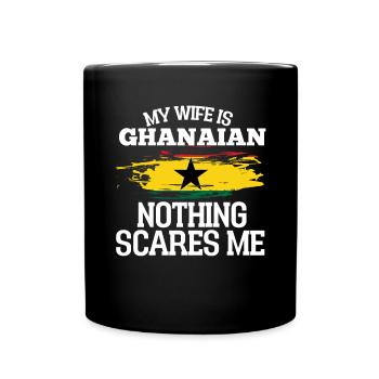 Ghana Épouse - Mug uni - noir - Devant