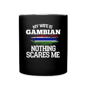 Gambie Épouse - Mug uni - noir - Devant