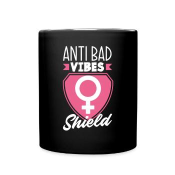 Feminismus Feministin - Tasse einfarbig - Schwarz - Vorne