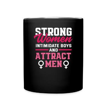 Feminismus Feministin - Tasse einfarbig - Schwarz - Vorne