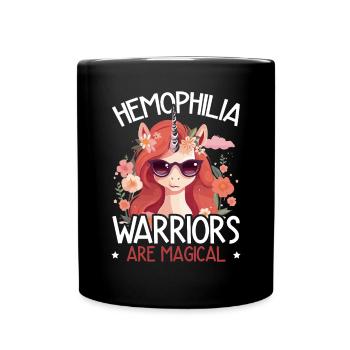 Hemophilie Warrior Disorder Sensibilisation à l’hémophilie - Mug uni - noir - Devant