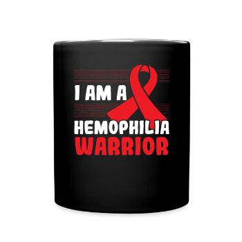 Hämophilie-Krieger-Störung Hämophilie-Bewusstsein - Tasse einfarbig - Schwarz - Vorne