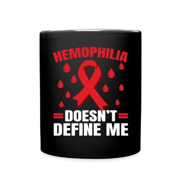Hämophilie-Krieger-Störung Hämophilie-Bewusstsein - Tasse einfarbig - Schwarz - Vorne