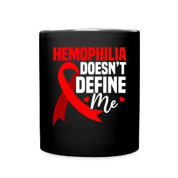 Hämophilie-Krieger-Störung Hämophilie-Bewusstsein - Tasse einfarbig - Schwarz - Vorne