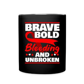 Hemophilie Warrior Disorder Sensibilisation à l’hémophilie - Mug uni - noir - Devant