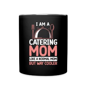 Service traiteur Restauration Chef serveur - Mug uni - noir - Devant