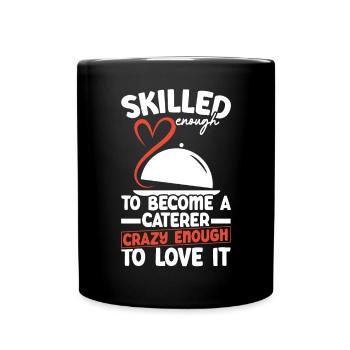 Service traiteur Restauration Chef serveur - Mug uni - noir - Devant