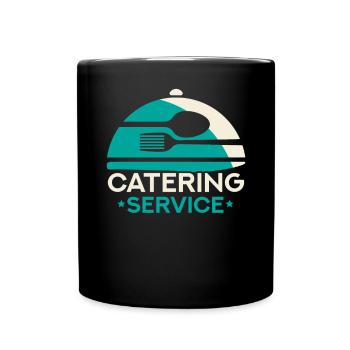 Service traiteur Traiteur Chef cuisinier Serveur - Mug uni - noir - Devant