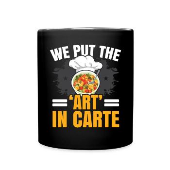 Service traiteur Restauration Chef serveur - Mug uni - noir - Devant