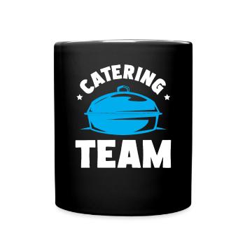 Service traiteur Restauration Chef serveur - Mug uni - noir - Devant