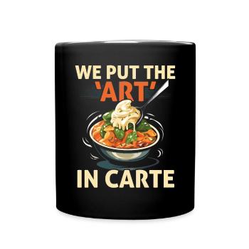 Service traiteur Restauration Chef serveur - Mug uni - noir - Devant