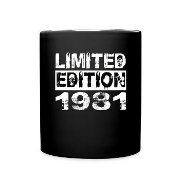 Limited Edition 1981 Birthday 1981 Birthday - Full Colour Mug - black - Front