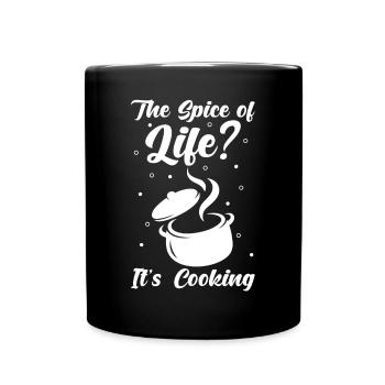Chef Culinary chef says the spice of life? - Full Colour Mug - black - Front