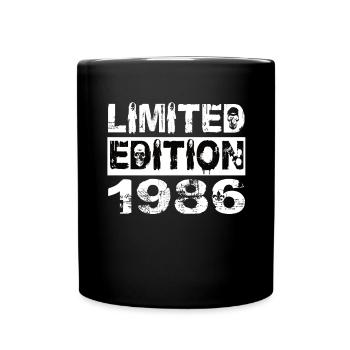 Limited Edition 1986 Geburtstag 1986 Geburtstag - Tasse einfarbig - Schwarz - Vorne