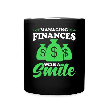 Gift for Finance Managers - Full Colour Mug - black - Front