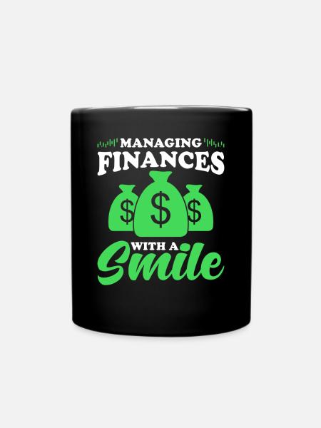 Gift for Finance Managers - Full Colour Mug - black