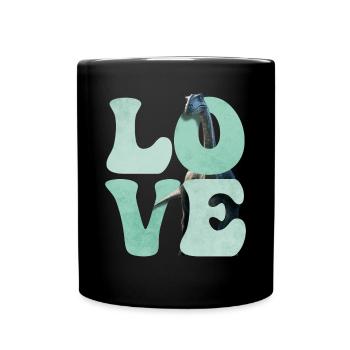 Brontosaurus Dinosaur Dino - Full Colour Mug - black - Front