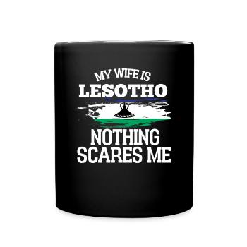 Lesotho Wife - Full Colour Mug - black - Front