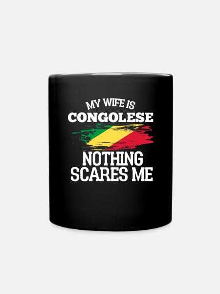 Kongo Ehefrau - Tasse einfarbig - Schwarz