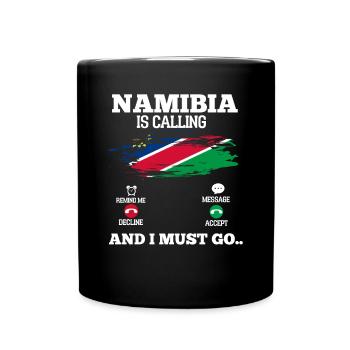 Namibia - Tasse einfarbig - Schwarz - Vorne
