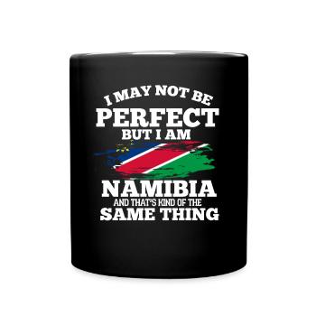 Namibia - Tasse einfarbig - Schwarz - Vorne