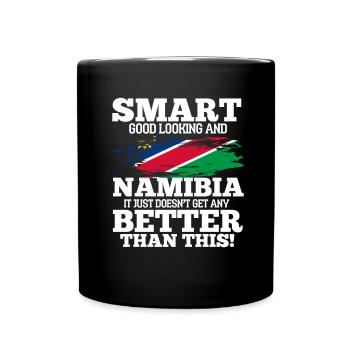 Namibia - Tasse einfarbig - Schwarz - Vorne