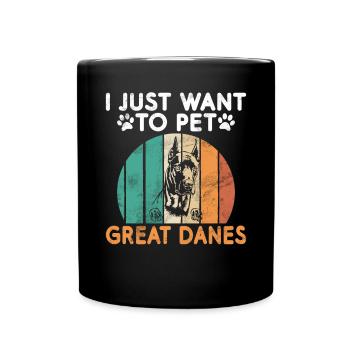 Great Dane Gifts - Tasse einfarbig - Schwarz - Vorne