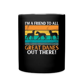 Great Dane Gifts - Tasse einfarbig - Schwarz - Vorne