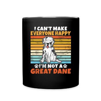 Great Dane Gifts - Tasse einfarbig - Schwarz - Vorne