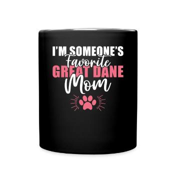 Cadeaux de Dogue allemand - Mug uni - noir - Devant