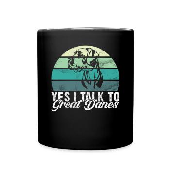 Great Dane Gifts - Tasse einfarbig - Schwarz - Vorne
