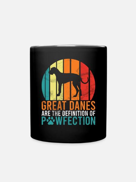 Great Dane Gifts - Tasse einfarbig - Schwarz