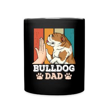 Bulldog Dad - Full Colour Mug - black - Front
