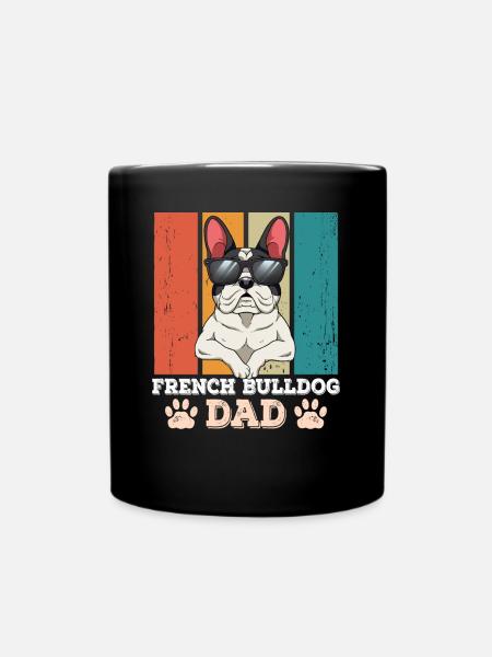 Papa bouledogue français - Mug uni - noir