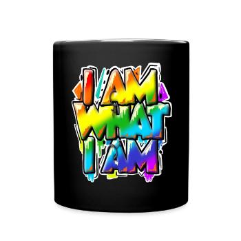 I am what I am - everything is normal, isn't it? - Full Colour Mug - black - Front