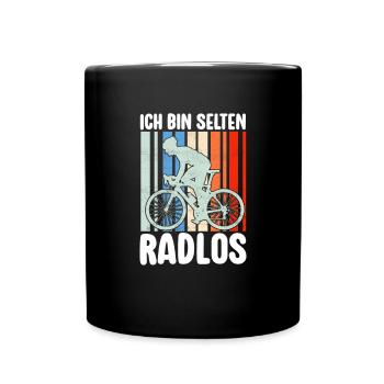 Selten Radlos Fahrrad MTB Radsport Mountainbike - Full Colour Mug - black - Front