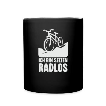 Selten Radlos Fahrrad MTB Radsport Mountainbike - Full Colour Mug - black - Front