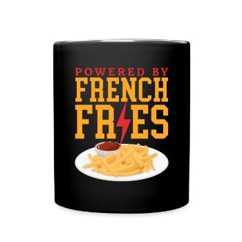 French fries fast food fast food fries gift - Full Colour Mug - black - Front