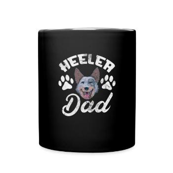 Australian Cattle Dog Father - Full Colour Mug - black - Front
