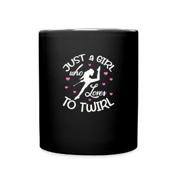 Baton Twirling Gymnastics Gymnastics Gift - Full Colour Mug - black - Front