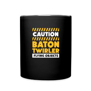 Baton Twirling Gymnastics Gymnastics Gift - Full Colour Mug - black - Front