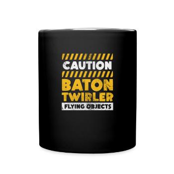 Baton Twirling - Mug uni - noir - Devant
